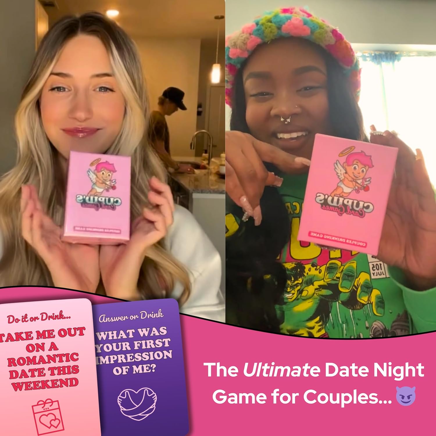 Cupid's Card Games  Couples Drinking Game for Adult Only Date Nights