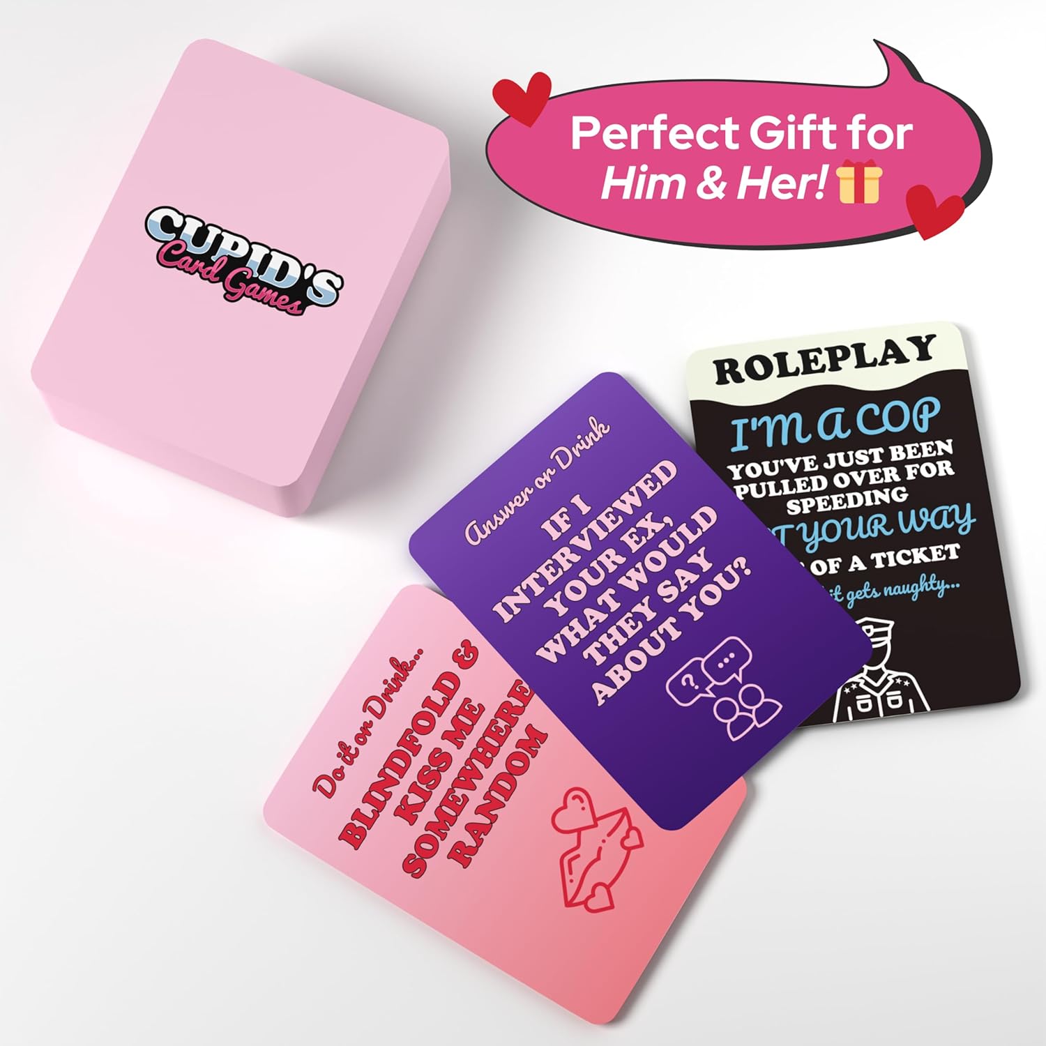 Cupid's Card Games  Couples Drinking Game for Adult Only Date Nights