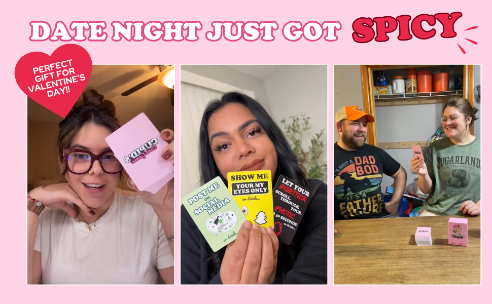 Cupid's Card Games  Couples Drinking Game for Adult Only Date Nights